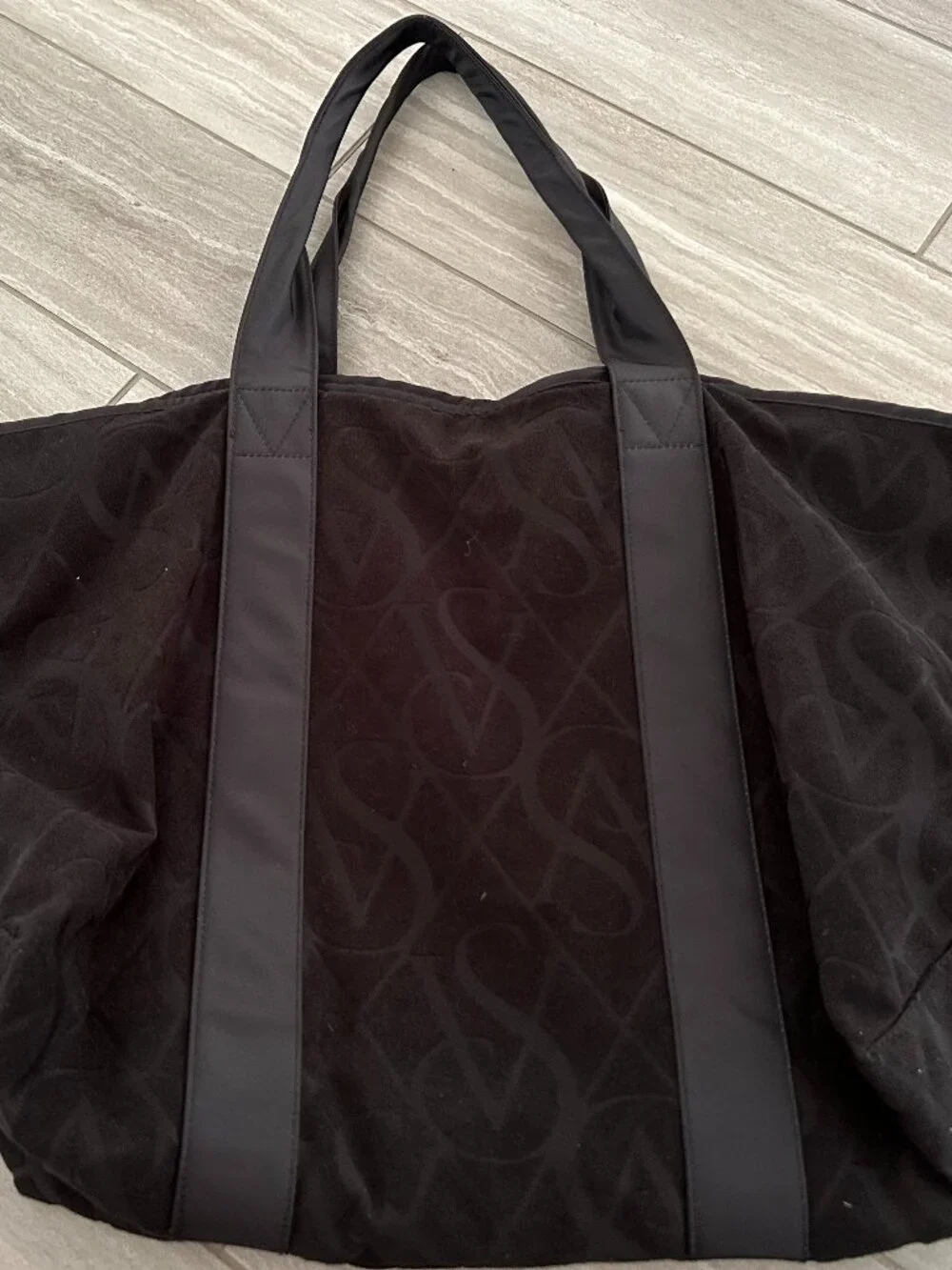 Victoria's Secret Fabric Black Tote